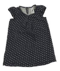 Tmavomodrá puntíkovaná tunika C&A