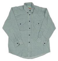 Bílo-zeleno-modrá kostkovaná košile Cico&Cica