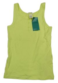 Nové - Limetkový rebrovaný top H&M