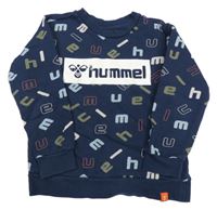 Tmavomodrá mikina s logom Hummel