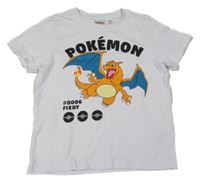 Bílé tričko s potiskem Pokémon 