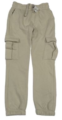 Nové - Béžové cargo cuff tepláky Primark