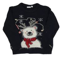 Tmavomodrý sveter s medvedíkom name it.