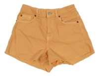 Oranžové riflové kraťasy ZARA