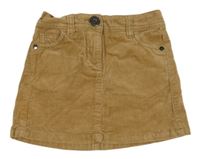 Svetlohnedá menšestrová sukňa Next