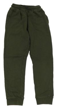 Tmavokhaki slim tepláky Next