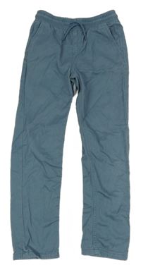 Modrošedé slim kalhoty Denim Co.