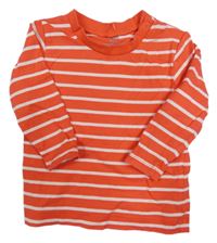 Červeno-biele pruhované tričko H&M