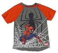 Šedo-červené tričko se Spidermanem Marvel