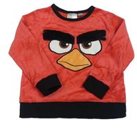 Červené sametové triko s Angry Birds H&M