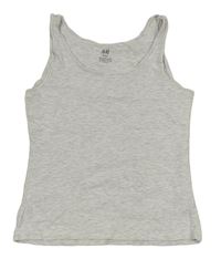 Svetlosivý melírovaný crop top H&M