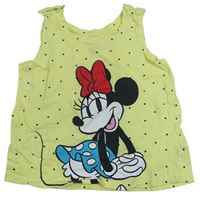 Žltý bodkovaná ý top s Minnie zn. Primark