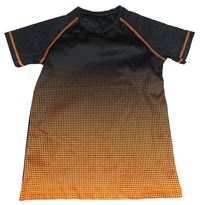 Černo-oranžové sportovní funkční tričko s puntíky ProTouch