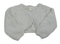 Svetlosivé chlpaté svetrové bolerko Primark