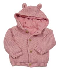 Staroružový podšitý prepínaci sveter s kapucňou s uškami M&S