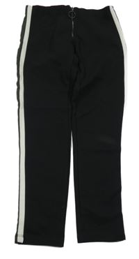 Černé tregíny s pruhy Zara