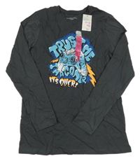 Nové - Tmavošedé triko s ovladačem Primark