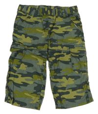 Army plátěné cargo kraťasy