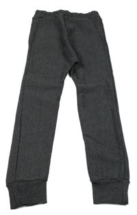 Tmavošedé melírované tepláky