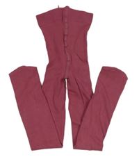 Vínové pančuchy H&M