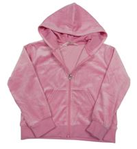 Ružová plyšová prepínaci mikina s kapucňou H&M