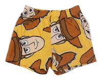 Horčicové bavlnené kraťasy s Woodym - Toy Story George