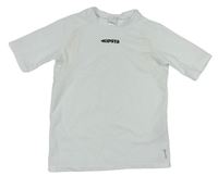 Biele športové funkčné tričko s logom Kipsta