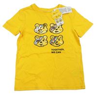 Žluté tričko s medvídky Pudsey George