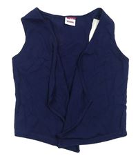 Tmavomodrý crop cardigan Yigga