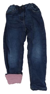 Tmavomodré podšité skinny rifle Pocopiano