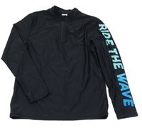 Čierne UV tričko s nápisom M&S