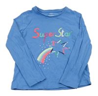 Modré triko s nápisem M&S