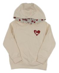 Smotanová mikina so srdcem Lupilu