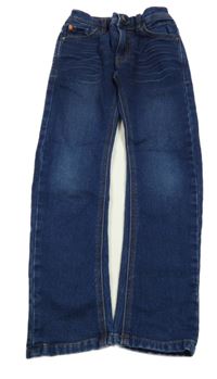 Tmavomodré skinny rifle Next