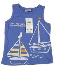 Nové - fialové tílko s plachetnicemi Pep&Co