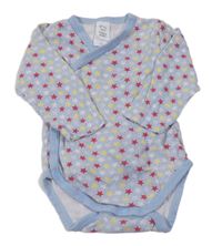 Světlemodro-červeno-žluté zavinovací body s hvězdičkami C&A