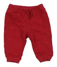Červené tepláky so srdiečkami H&M