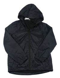 Černá šusťáková podzimní funkční bunda s kapucí TOG24