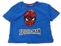 Safírové tričko s překlápěcími flitry - Spiderman Primark