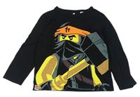 Černé triko s Lego Ninjago H&M