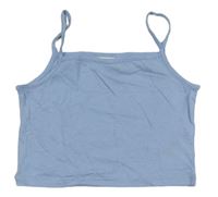Svetlomodrý crop top H&M