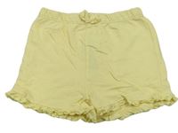 Svetložlté kraťasy s volánikmi zn. Primark