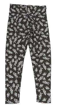 Sivé legíny s listami Primark