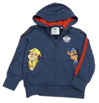 Tmavomodrá propínací mikina s kapucí - Tlapková patrola C&A