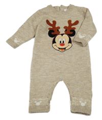 Béžový svetrový overal s Mickeym Primark
