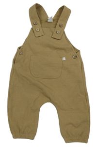 Hnedé rebrované na traké tepláky Topomini