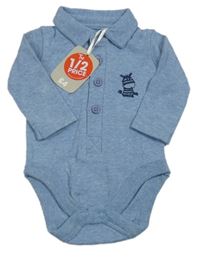 Nové - Modré body s žirafkou a golierikom Tu