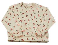 Smotanová mikina s třešněmi Shein