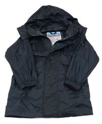 Tmavomodrá šušťáková funkčná jarná bunda s kapucňou Trespass