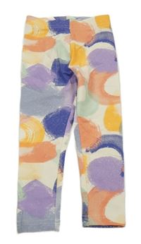 Smetanovo-farebné vzorované legíny George